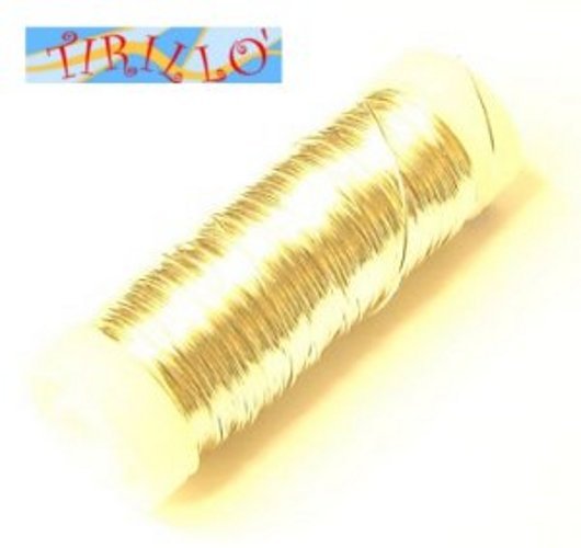 BIGIOTTERIA PERLINE - filo di rame mm 0,3 - col. oro