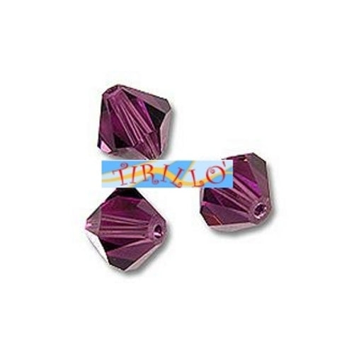 SWAROVSKI ® - 50 bicono 4mm art.5301 - Amethyst (204)
