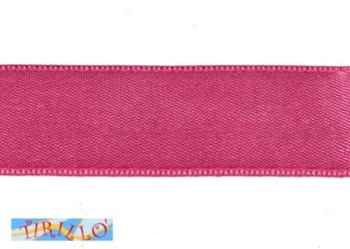 MERCERIA - 10 metri nastro di raso altezza 25 millimetri - Fuchsia