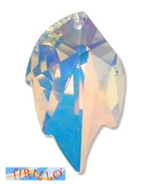 SWAROVSKI ® - Pendente Swarovski Foglia 26x16 mm- Leaf Pendant/6735 - Crystal AB