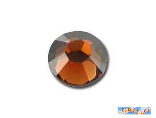 100 STRASS TERMOADESIVI PRECIOSA HOT FIX 5MM - Smoked Topaz
