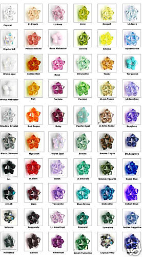 LOTTO DI 500 BICONO SWAROVSKI 4 mm - colori a tua scelta