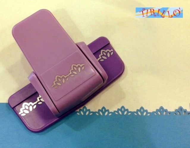 SCRAPBOOKING - PERFORATORE PUNZONATORE PUNCHER - Bordo barocco 45x14 mm