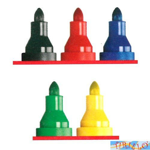 PITTURA SU STOFFA - 1 pennarello per stoffa con fissaggio punta grossa - Nero