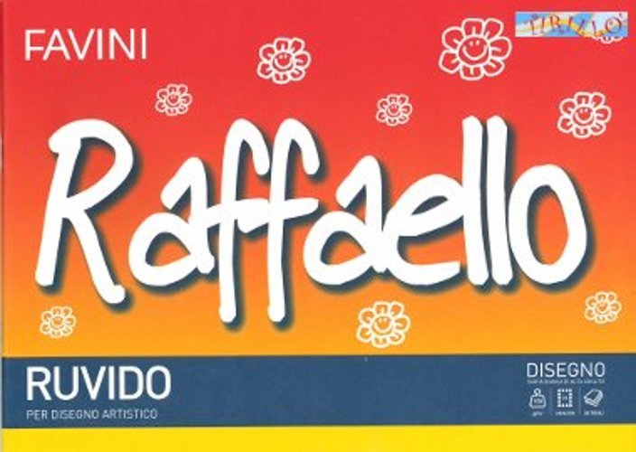 DISEGNO SCUOLA - Album da disegno ruvido Raffaello - 24x33 cm - 2 pz