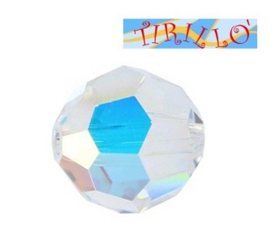 SWAROVSKI ® - 10 palline sfaccettate 8mm - Crystal AB (001)