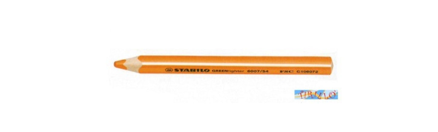 CARTOLERIA UFFICIO - Evidenziatore matita Stabilo - Arancio 2 pz