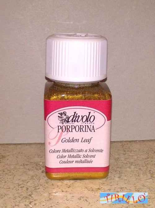 PITTURA - Porporina oro in sospensione alcolica per vetro e ceramica - 40 ml