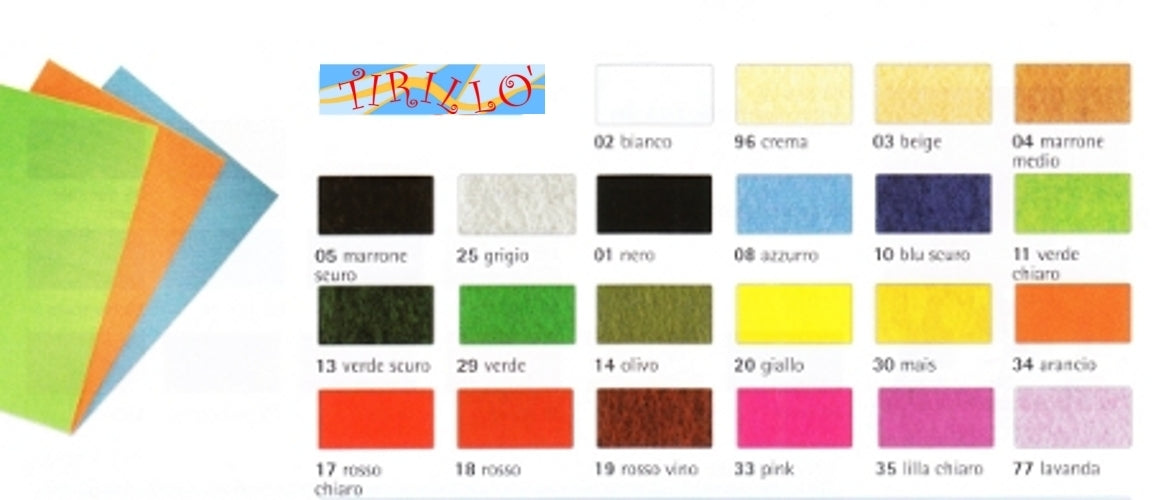 TESSUTI - Feltro tessile 30x45 spessore 4 mm - Celeste