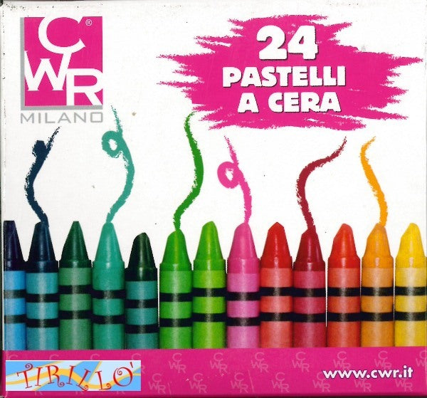 DISEGNO - Pastelli matite a cera - scatola da 24 - 2 confezioni