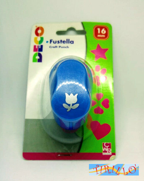 SCRAPBOOKING - PERFORATORE PUNZONATORE PUNCHER - Tulipano - 16 mm