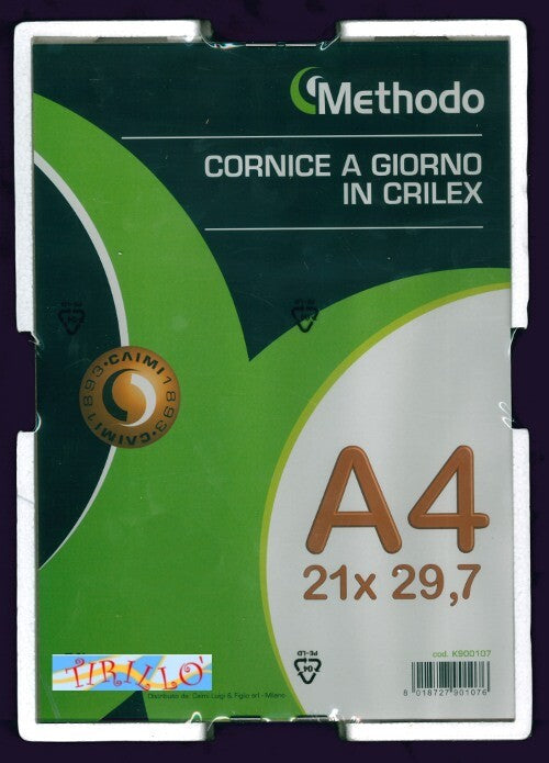 DECORAZIONE UFFICIO - Cornice a giorno in crilex (plexiglass) - 21x29,7 (A4)