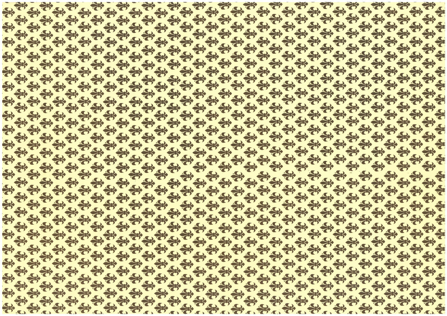 2 fogli carta découpage/cartonaggio legatoria 50x70 cm - Giglio marrone piccolo