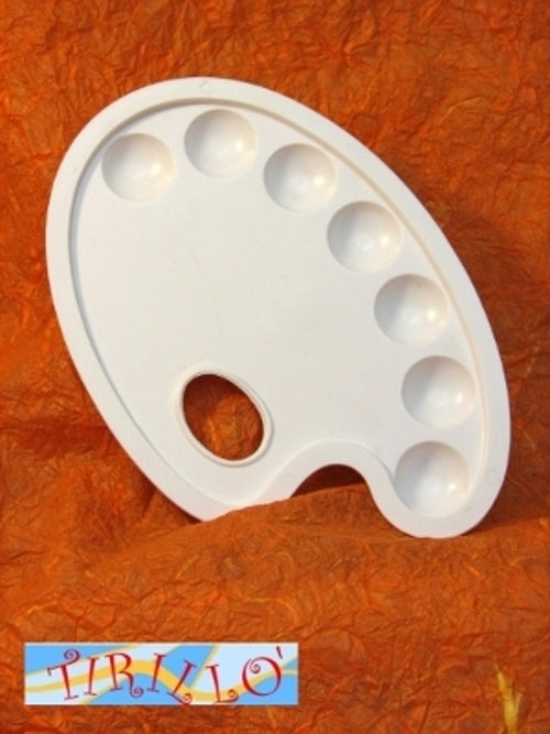 DISEGNO PITTURA - Tavolozza per pittura in plastica 23X16 cm - 2 pezzi