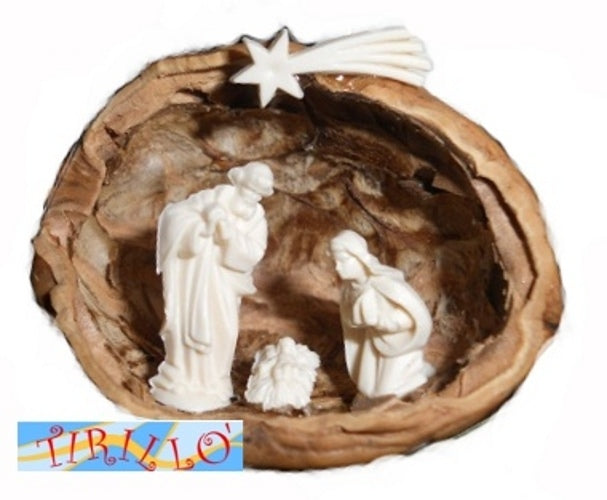 NATALE - Natività presepe in miniatura (guscio NON incluso) - 2 cm - 5 pz