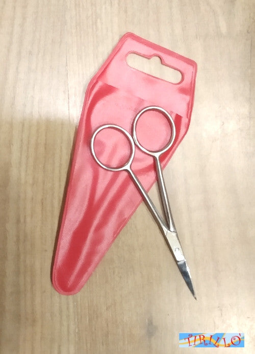 DECOUPAGE - Forbici di precisione in acciaio con custodia - 11,5 cm