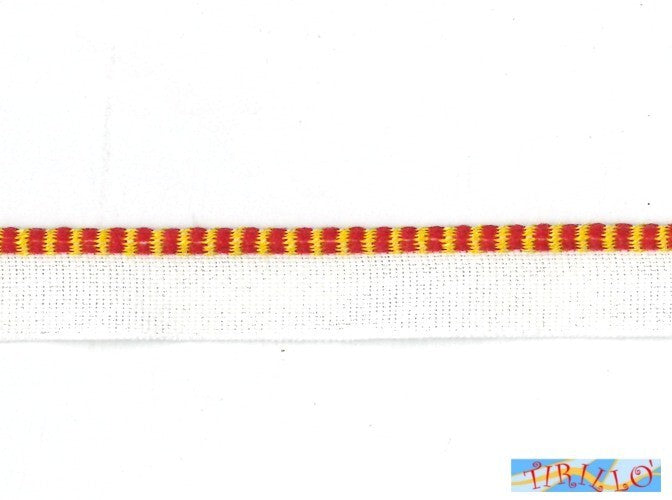 CARTONAGGIO LEGATORIA - capitello giallo e rosso - 5 metri