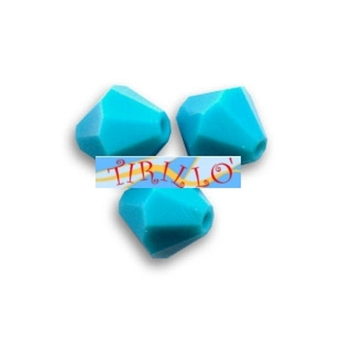 LOTTO DI 50 BICONO SWAROVSKI 4mm - Turquoise (267)