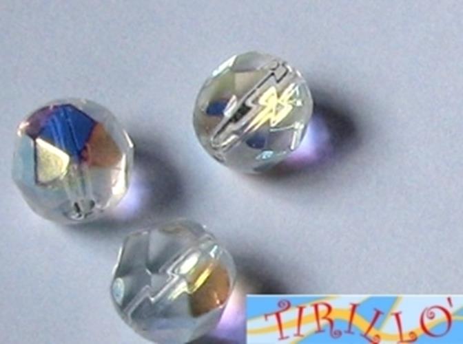 BIGIOTTERIA PERLINE- 20 mezzi cristalli 4mm -CrystalAB