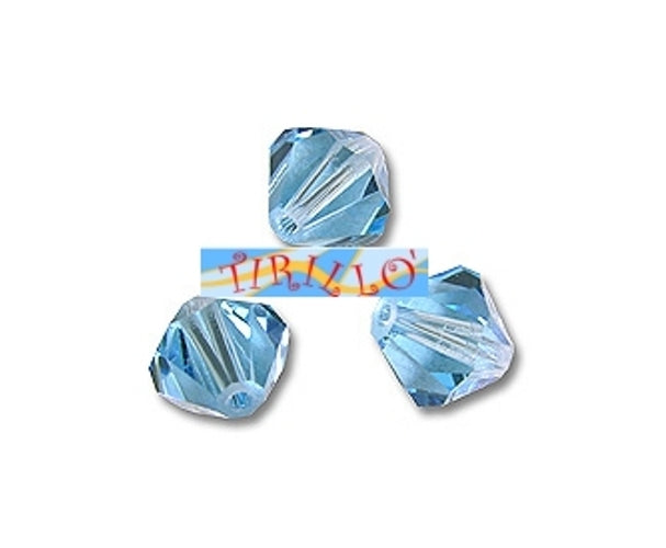 SWAROVSKI ® - 50 bicono 4mm art.5301- aquamarine (202)
