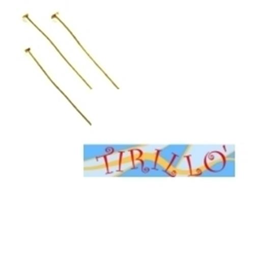 BIGIOTTERIA - 30 chiodi spilli mm 25 colore oro