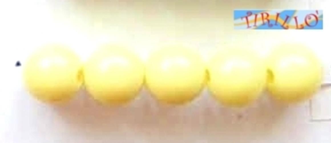 BIGIOTTERIA PERLINE-40 palline perle di plastica 14 mm- Giallo