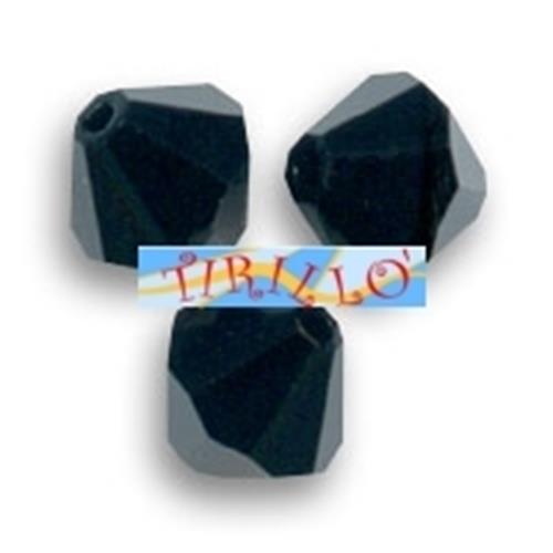 SWAROVSKI ® - 10 bicono 8 mm - Jet (208)