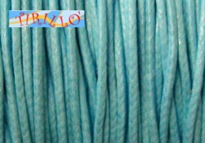 BIGIOTTERIA - 20 metri filo cerato celeste - 1 mm