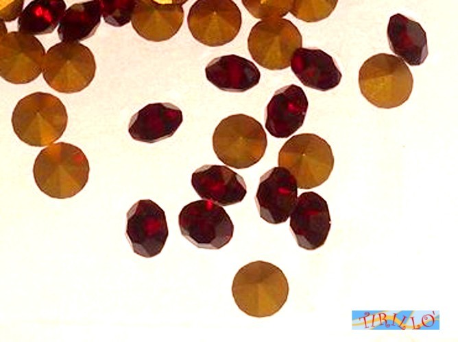 50 strass Preciosa base a diamante SS29 6,8 mm - Siam