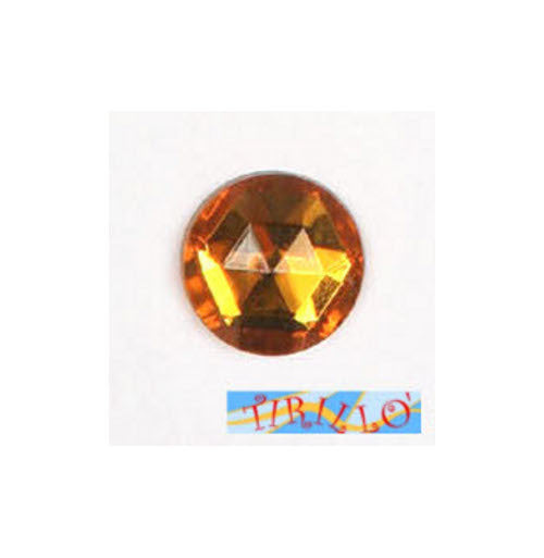 BIGIOTTERIA - 4 strass cabochon in plexiglass 25 mm - Topazio