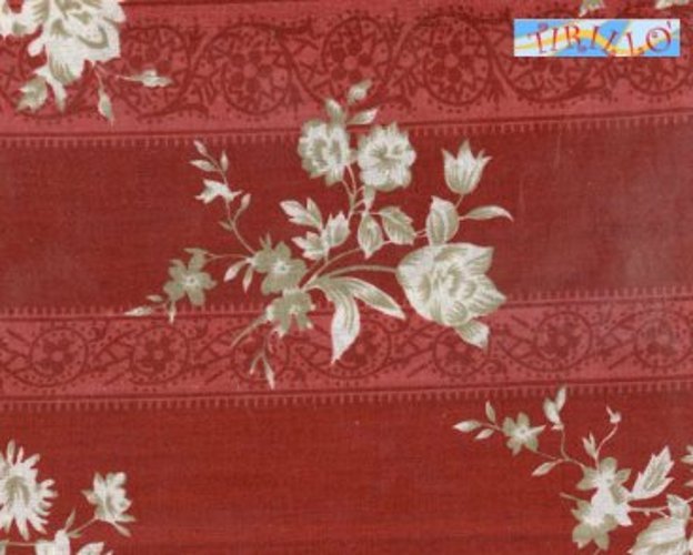 PATCHWORK CUCITO DECORAZIONE-Tessuto francese patchwork 55x50 cm-Bordeaux