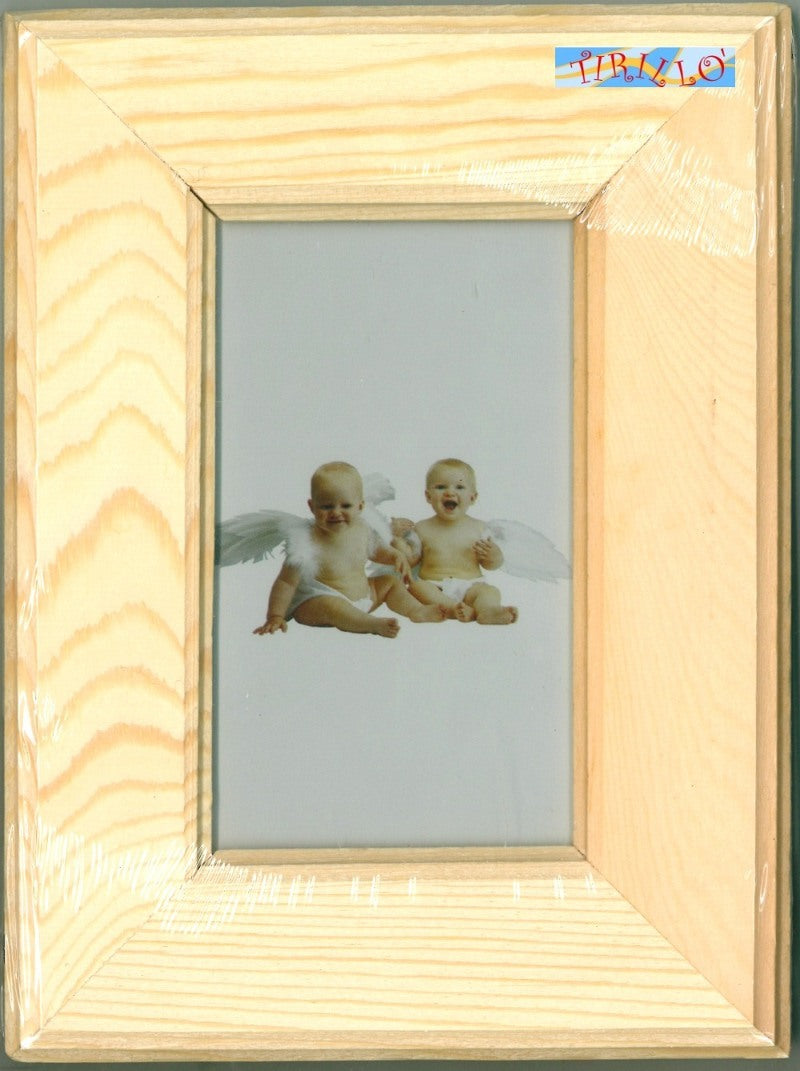 DECORAZIONE - Cornice portafoto in legno - 14,5x19,5 cm