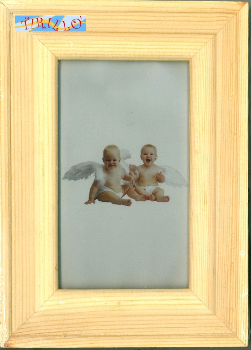DECORAZIONE - Cornice portafoto in legno - 13x18 cm