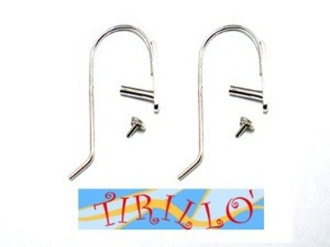 ARGENTO 925 MASSICCIO italiano - 2 monachelle per pendente