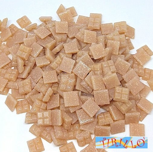 MOSAICO -Tessere mosaico pasta vetro 1x1 cm-1 kg/1500 pz - Beige