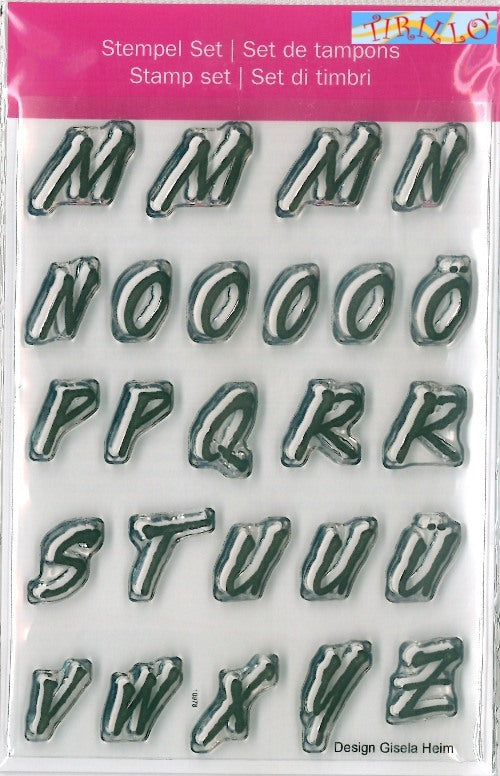 BULLET JOURNAL SCRAPBOOKING - Timbri in silicone trasparente - Lettere M-Z