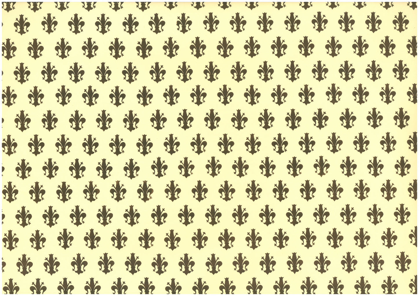 2 fogli carta découpage/cartonaggio legatoria 50x70 cm - Giglio marrone grande