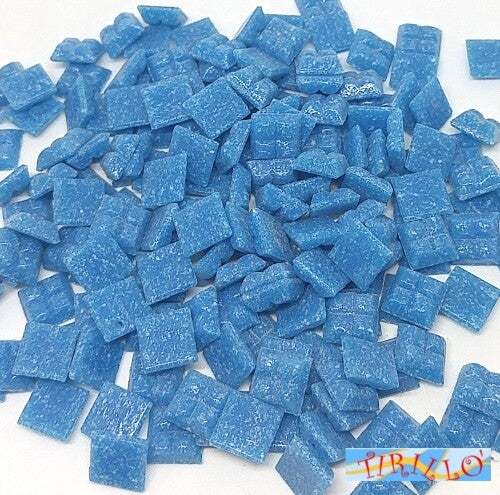 MOSAICO -Tessere mosaico pasta vetro 1x1 cm- 1 kg/1500 pz - Azzurro