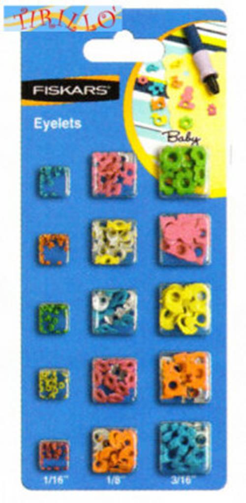 SCRAPBOOKING - Occhielli rivetti Eyelets Fiskars - Baby