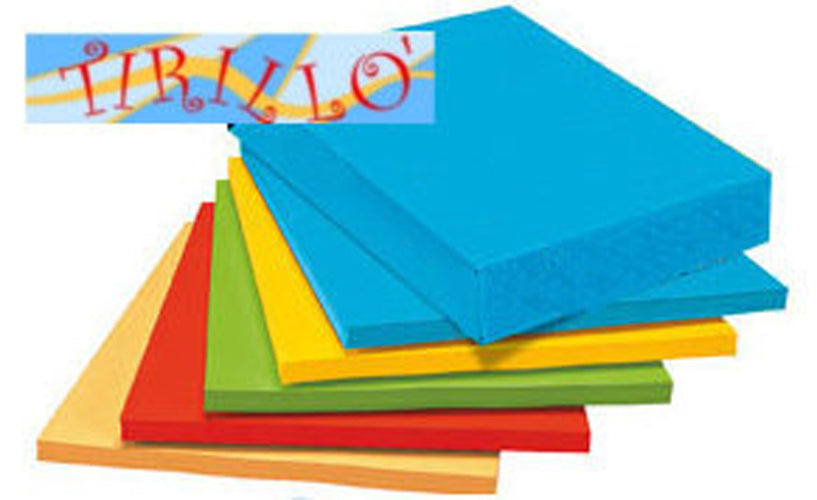 CARTOLERIA - 40 fogli carta colorata A4 160 g - Giallo