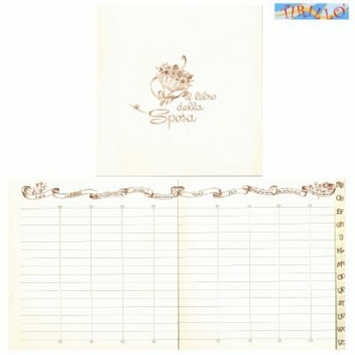 CARTONAGGIO LEGATORIA - Interno di diario - Libro della Sposa - 21x21 cm