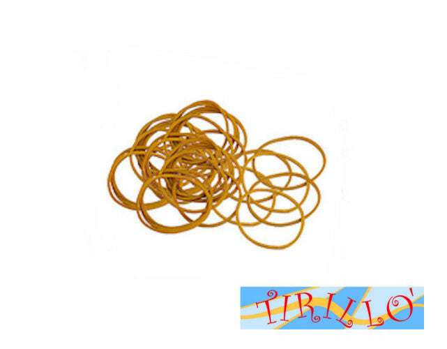 SCUOLA UFFICIO ACCESSORI - Elastici gialli per scuola e ufficio 10 cm - 300 g