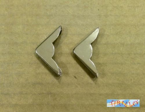 SCRAPBOOKING - 20 angoli metallici per libri 22 mm - color acciaio