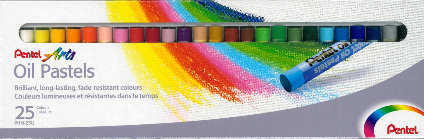 DISEGNO PITTURA - Pastelli a olio Pentel - scatola da 25