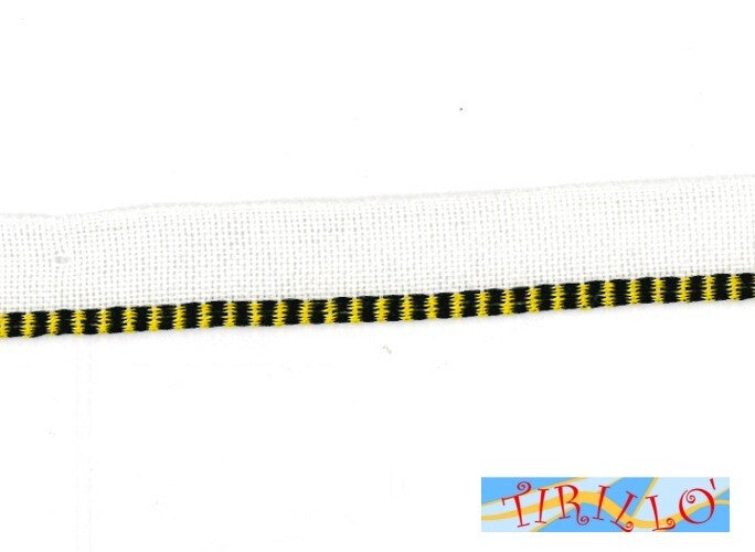 CARTONAGGIO LEGATORIA - Capitello giallo e nero - 5 metri