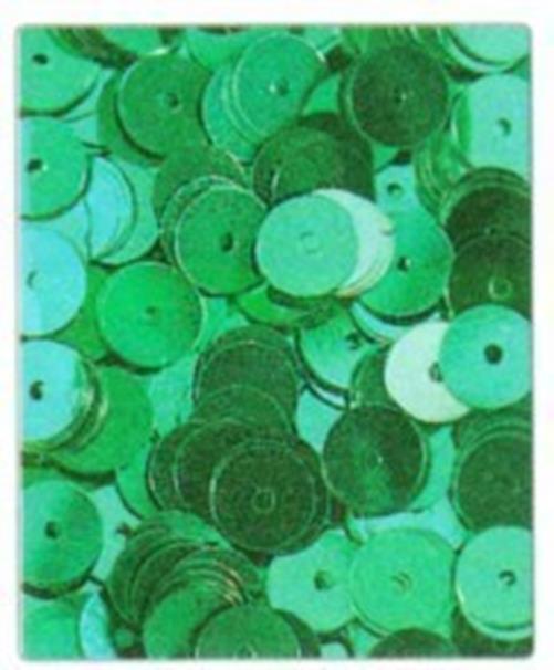 DECORAZIONE - 2000 paillettes 6mm  - verde veronese