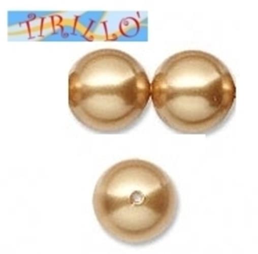 PERLE SWAROVSKI-50 Crystal Powder Almond Pearl 8 mm
