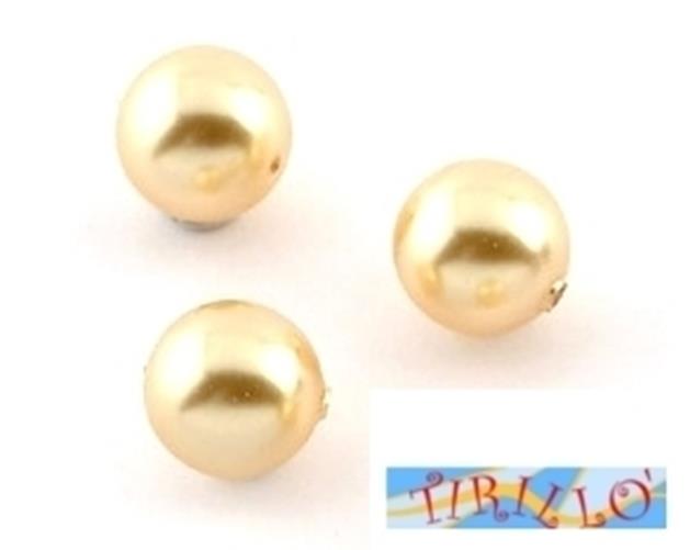 PERLE SWAROVSKI-50 Crystal Gold Pearl 8mm