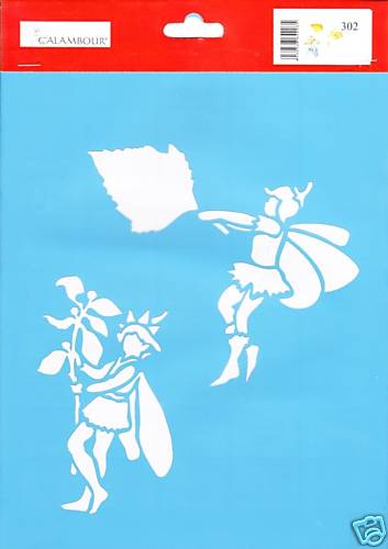 STENCIL - mascherina in plastica - fatine