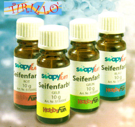 SAPONI - 2 flaconi colore per sapone 10 ml - Giallo